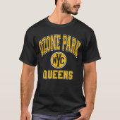 T-shirt Ozone Park Queens Nyc Varsity Style Amber Imprimer (Devant)