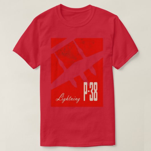 T-shirt P38 Lightning 2ÈME GUERRE MONDIALE (Design devant)