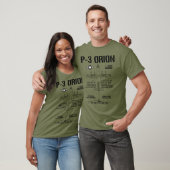 T-shirt P-3 Orion Spécifications de l'aéronef anti-sous-ma (Unisexe)