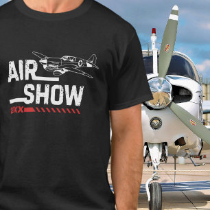 T-shirt P-40 Avion Vintage Salon d'aviation 2ÈME GUERRE MO