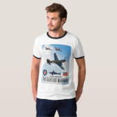 T-SHIRT P-40 CURTISS WARHAWK SQUADRON (Devant entier)