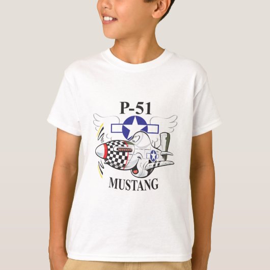 T-shirt p-51 mustang (Devant)