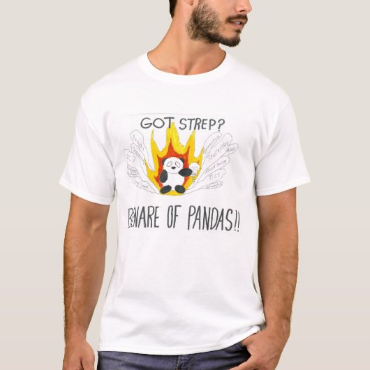 T-shirt P.A.N.D.A.S. Conception de la sensibilisation (Devant)