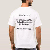 T-SHIRT P.A.T.R.I.O.T. (Dos)