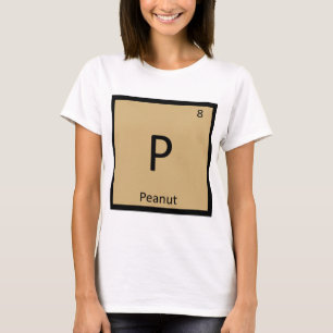 T-shirt P - Chimie des légumineuses de l'arachide Symbole 
