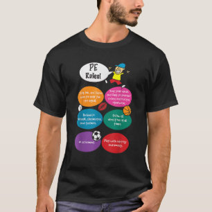 T-shirt P E Règles Enseignant en éducation physique PE