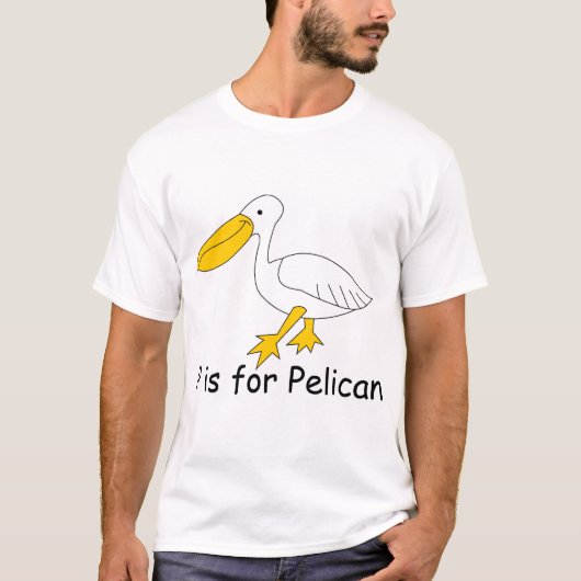 T-shirt P est pour le pélican (Devant)