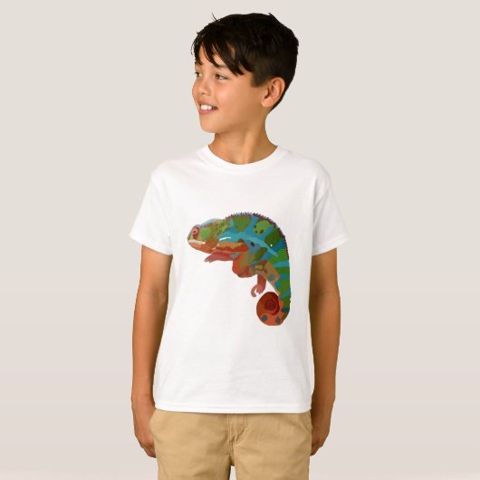 T-shirt P est pour Panther Chameleon (Devant entier)