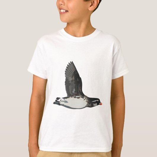 T-shirt P est pour Parakeet Auklet (Devant)