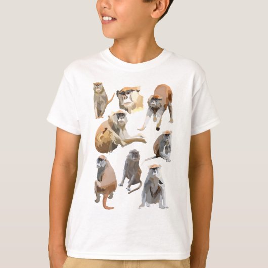 T-shirt P est pour Patas Monkey (Devant)