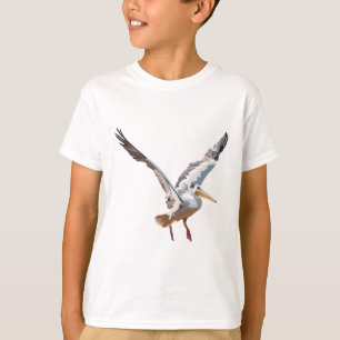 T-shirt P est pour Pélican à dos rose
