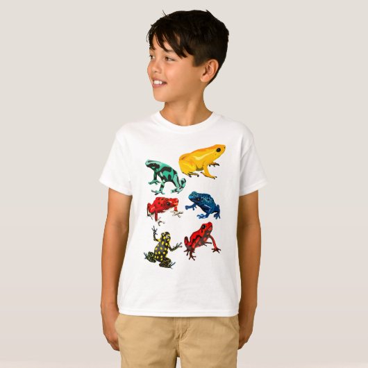 T-shirt P est pour Poison Dart Frog (Devant entier)