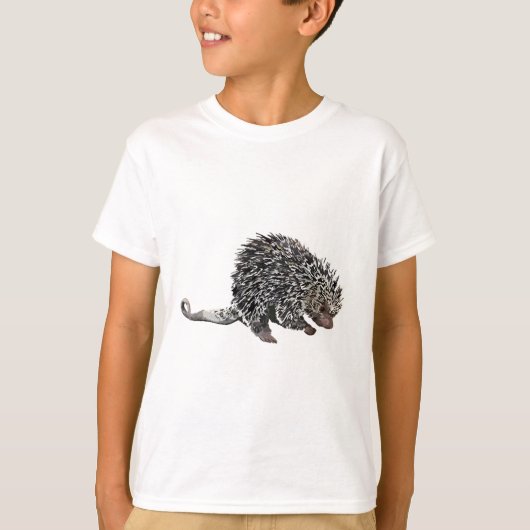 T-shirt P est pour Prehensile Tail Porcupine (Devant)