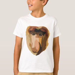 T-shirt P est pour Proboscis Monkey