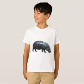 T-shirt P est pour Pygmy Hippo (Devant entier)