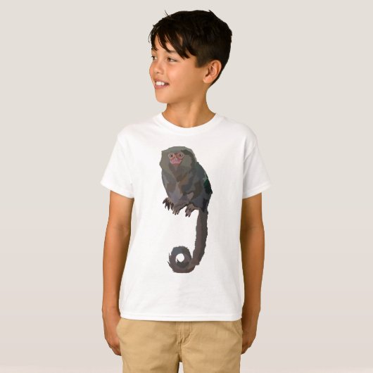 T-shirt P est pour Pygmy Marmoset (Devant entier)