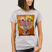 T-shirt P. Klee Senecio Peinture Art Abstrait Acier léger (Devant)