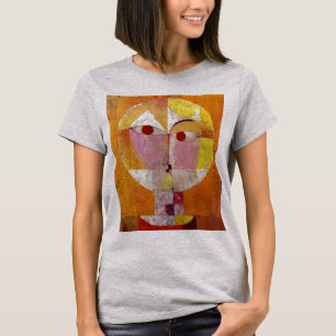 T-shirt P. Klee Senecio Peinture Art Abstrait Acier léger