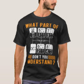 T-shirt P Ne comprenez pas Trucker Papa S (Devant)