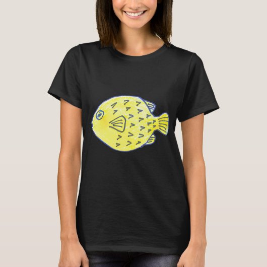 T-shirt P pour poisson-globe (Devant)