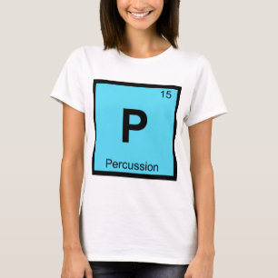 T-shirt P - Symbole de tableau périodique de la chimie de