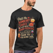 T-shirt P The Cranberry Sauce Funny Thanksgiving (Devant)