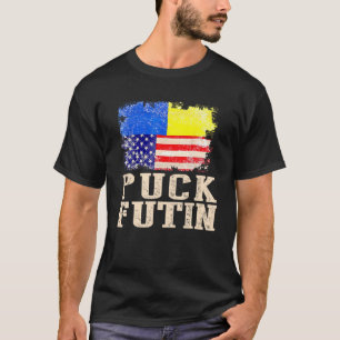 T-shirt P Uck Fu Tin Meme I Stand With Ukraine Ukrainian L