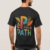T-shirt P Your Path Design, hommes (Dos)