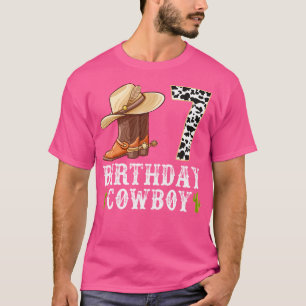 T-shirt Pa Cowboy Enfant 7 Ans Amoureux De Rodeo 7 Ans