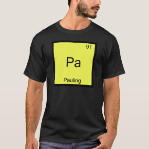 T-shirt Pa - Pauling Symbole d'élément de chimie d
