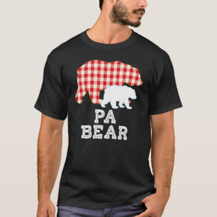 T-shirt Pa Plaid Great Bear Papa papa grand-père Fier