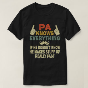 T-shirt Pa Sait Tout Ce Qui Est Amusant Cadeau Grandpa