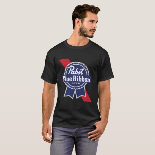T-shirt Pabst Blue Ribbon Mission État (Devant entier)