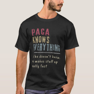 T-shirt Paca Tout savoir Grand-père Cadeau