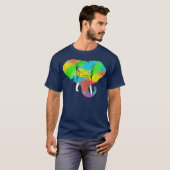 T-shirt Pachyderm coloré (Devant entier)