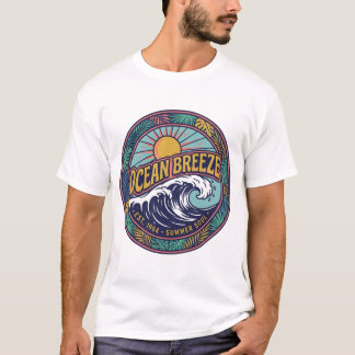 T-shirt Pacific Coast Californie Rétro Surf