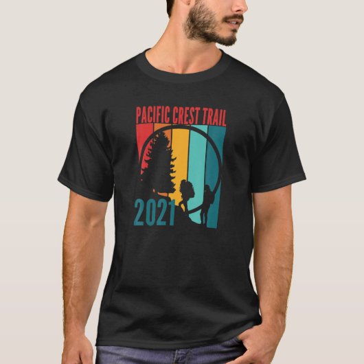 T-shirt Pacific Crest Trail Class Of 2021 Backpacker Sunse (Devant)