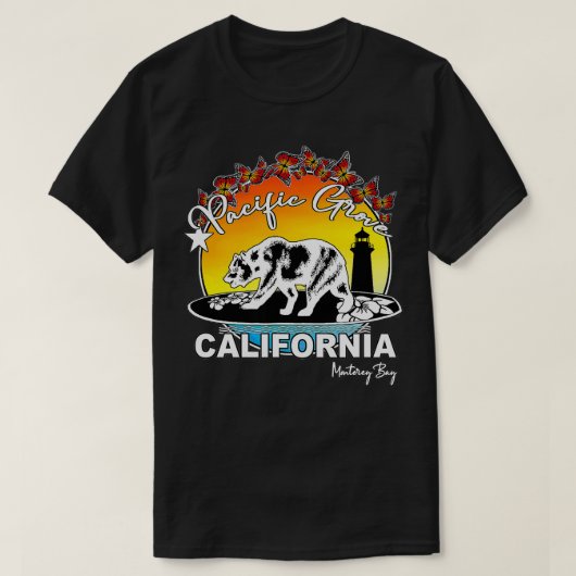 T-shirt Pacific Grove California Monterey Bay Souvenir (Design devant)