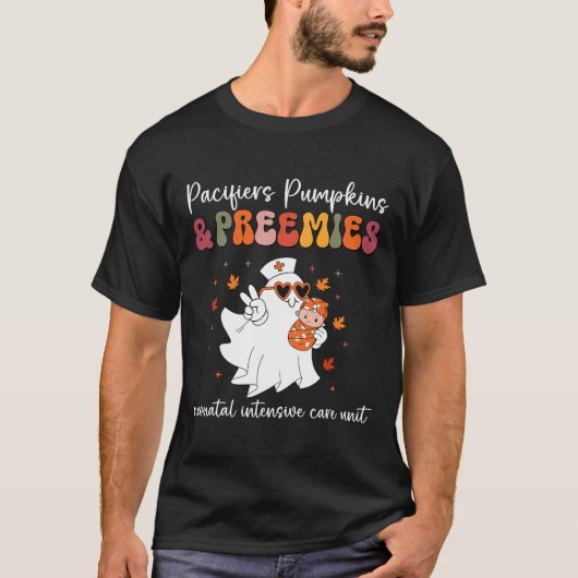 T-shirt Pacificateurs rétro Préementes Citrouilles Thanksg (Devant)