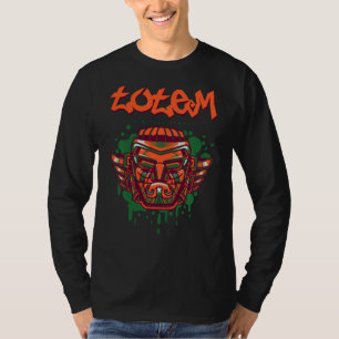 T-shirt Pacifique Nord-Ouest Américain Totem Poteau T