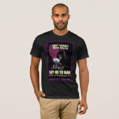 T-shirt Pacifiste ne jouez pas avec la mort (Devant entier)
