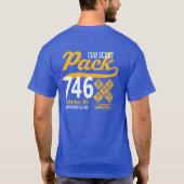 T-shirt Pack 746 Logo de poche et dos classique - Tous les (Dos)