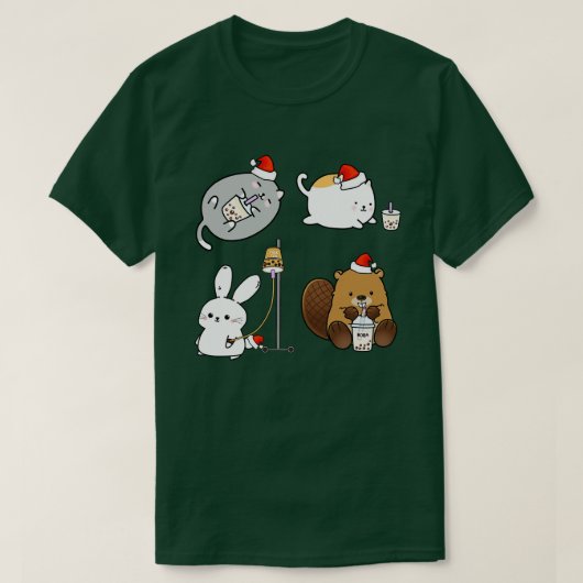 T-shirt Pack autocollant de Noël 2 (Design devant)