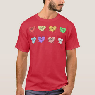 T-shirt Pack couleur coeur Scribblegami