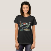 T-shirt Pack de poissons d'eau douce (Devant entier)