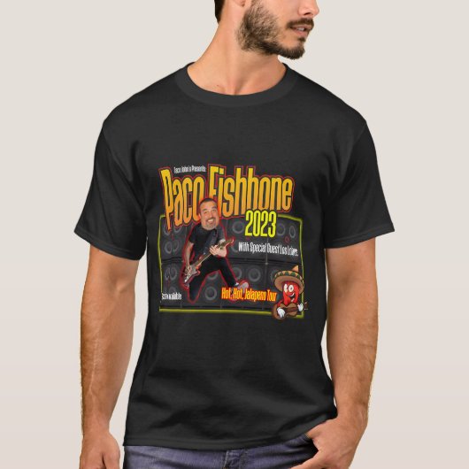 T-shirt Paco en concert (Devant)