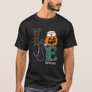 T-shirt PACU Infirmière Halloween Scary Citrouille Amour I