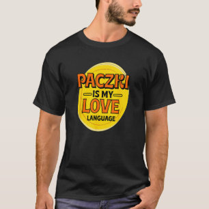 T-shirt Paczki est My Love Langue Donut Foo polonais