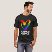 T-shirt Padam Padam - Lgbtq+ Pride Mois - Heartbeat Padam (Devant entier)