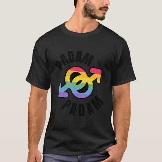 T-shirt Padam Padam - Lgbtq+ Pride Mois - Heartbeat Padam (Devant)